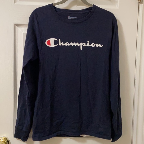 Navy champion crewneck sweater - Picture 2 of 8